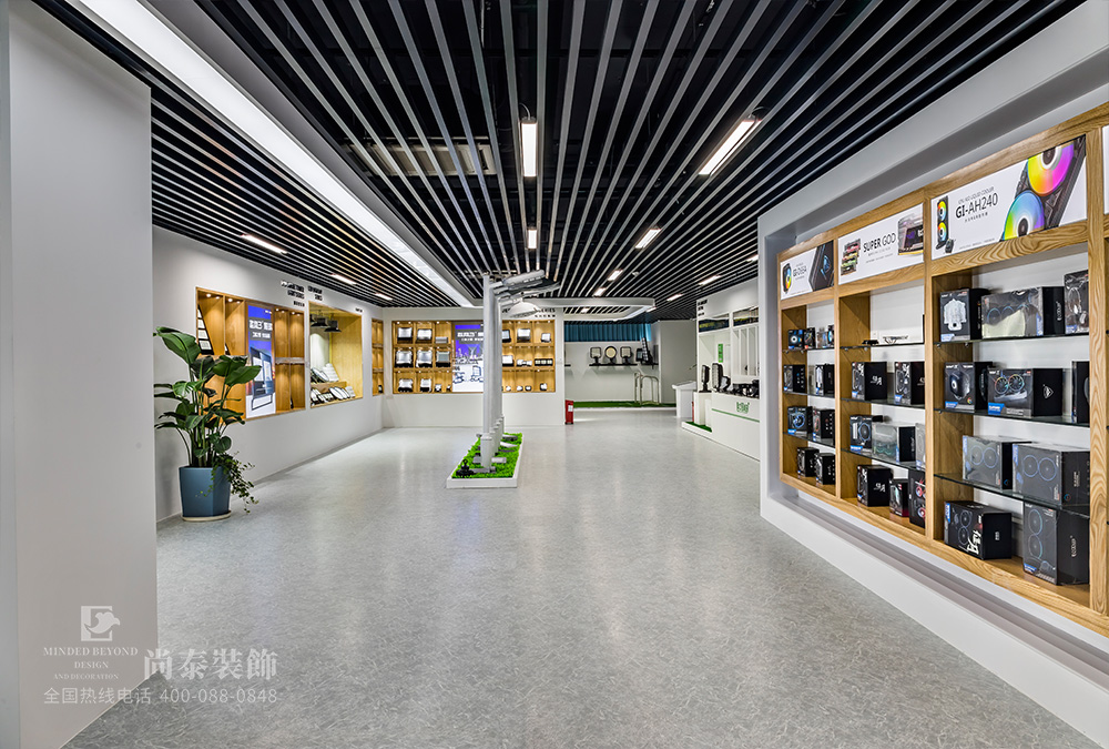 深圳龍崗天安數(shù)碼城國家級(jí)高新技術(shù)企業(yè)展廳裝修實(shí)景圖