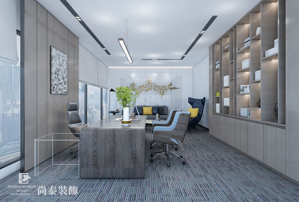 深圳寶安前海人壽大廈科技公司辦公室裝修設計