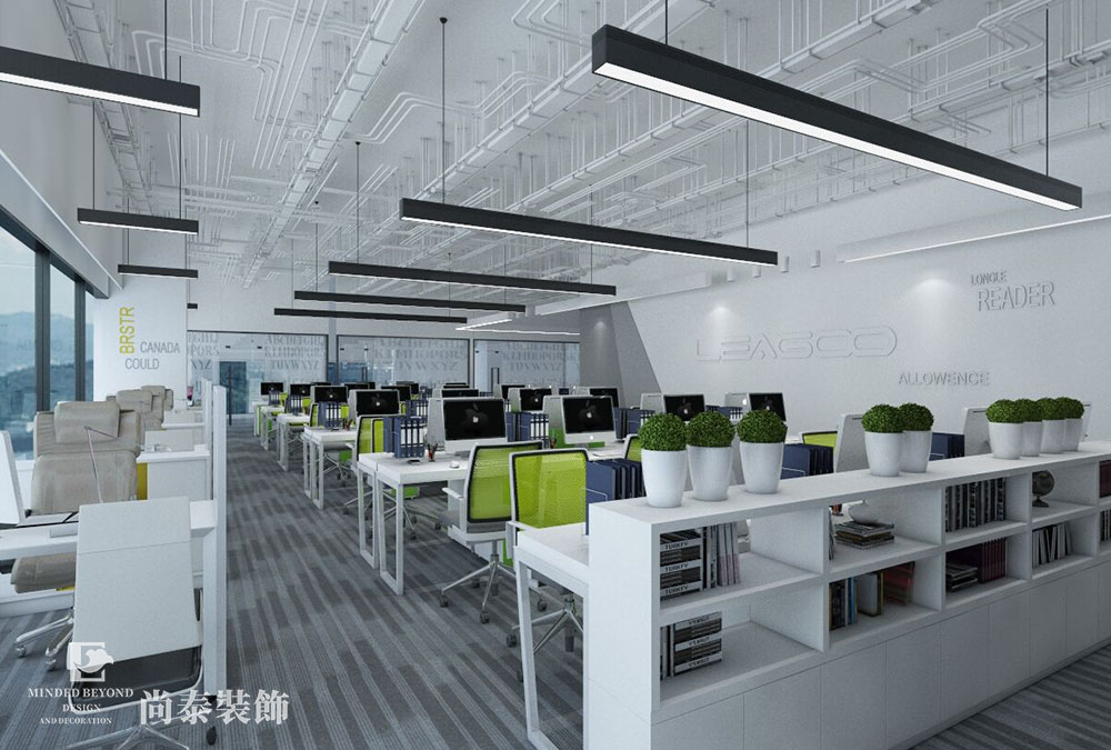 深圳寶安前海人壽大廈科技公司辦公室裝修設計