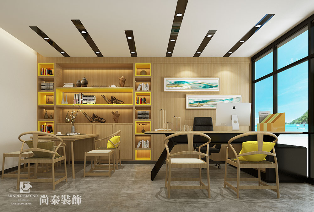 深圳龍崗中糧祥云電子公司辦公室裝修設(shè)計