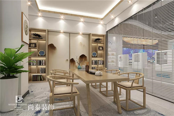 電氣公司辦公室茶室裝修效果圖