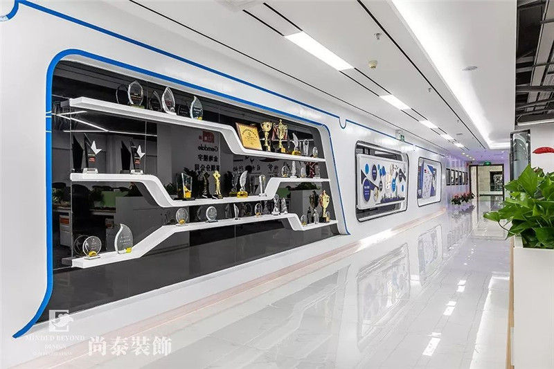 物業(yè)管理公司辦公室文化墻裝修實(shí)景圖