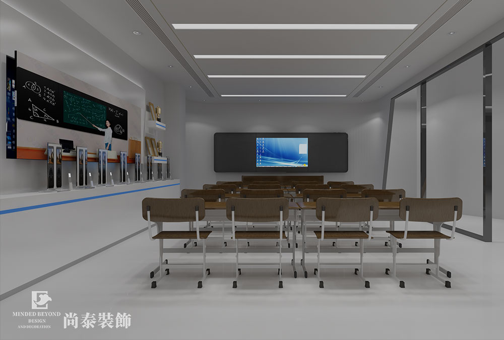 湖南永州市400平簡約電子科技公司辦公室設(shè)計