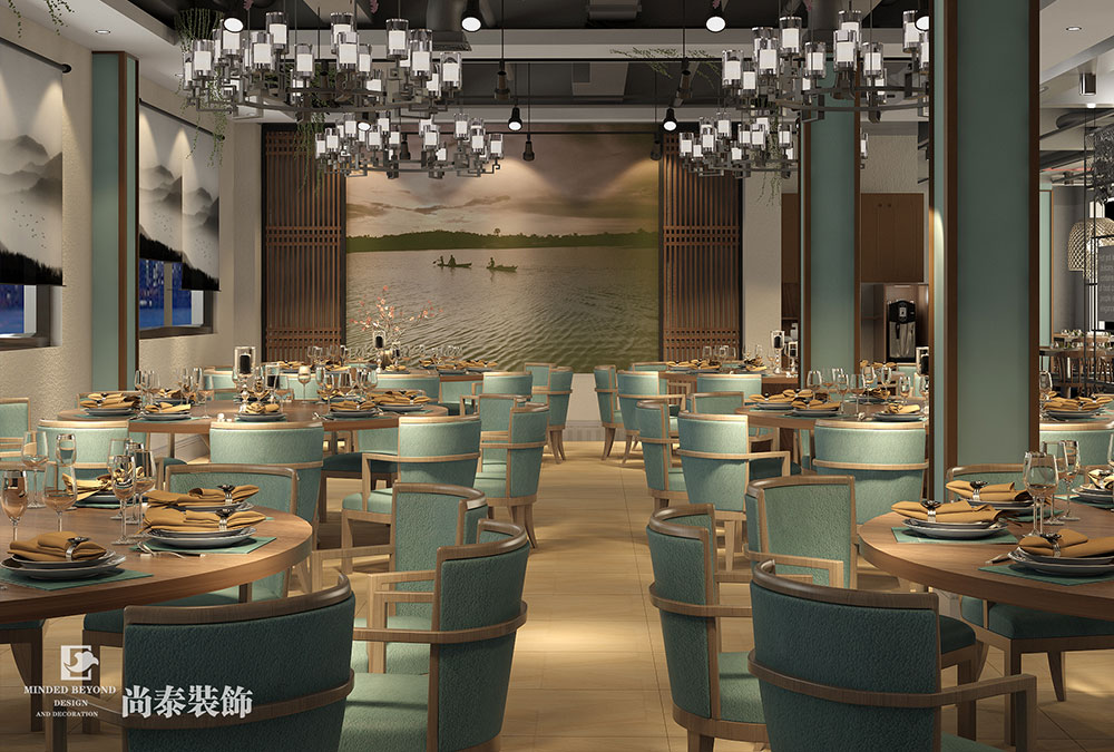 餐飲店聚會(huì)廳裝修效果圖