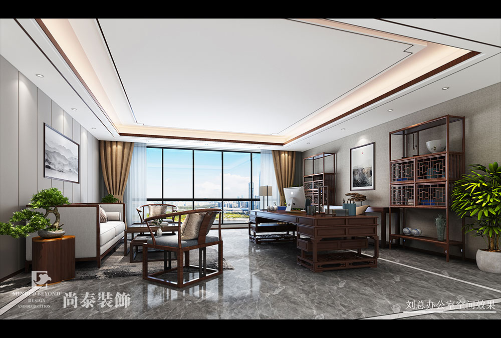 深圳寶安中心區(qū)智慧產(chǎn)業(yè)園科技公司辦公室裝修效果圖