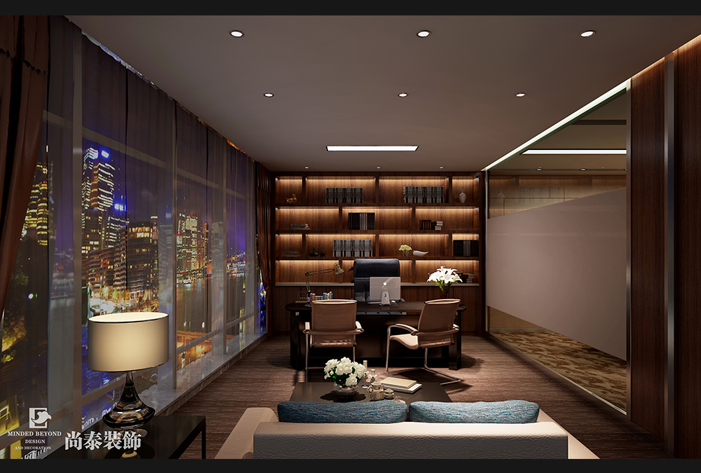 深圳南山后海中洲控股金融公司辦公空間裝修效果圖