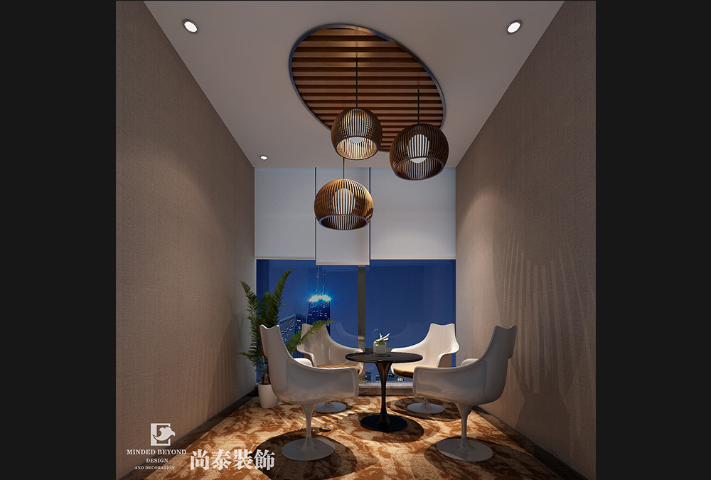 深圳南山后海中洲控股金融公司辦公空間裝修效果圖