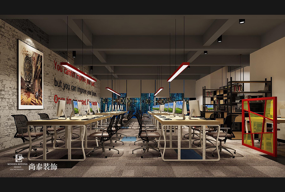 深圳寶安華源科技創(chuàng)新園數(shù)碼公司空間裝修設(shè)計