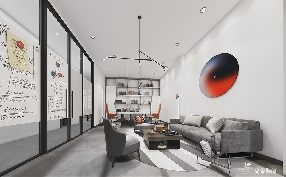 珠寶電商公司董事長(zhǎng)辦公室裝修效果圖