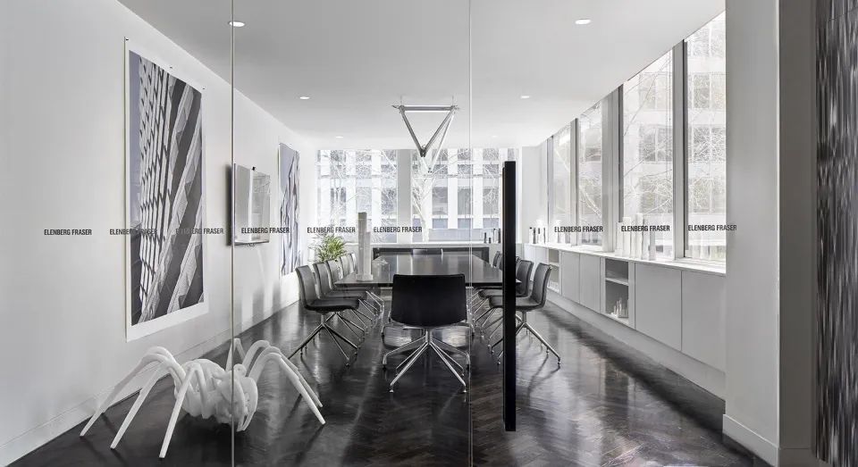 黑白辦公室會議室設(shè)計(jì)效果圖