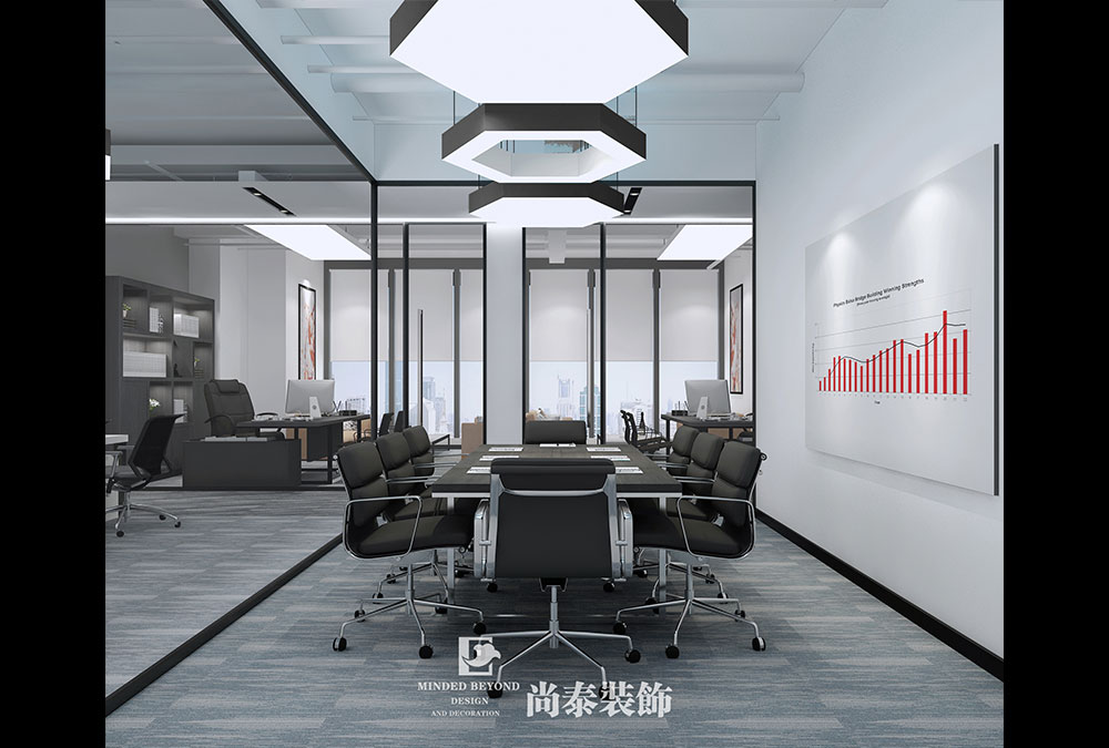 簡約中式辦公室裝修風(fēng)格效果圖