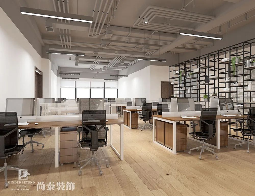 體育公司開放辦公區(qū)裝修效果圖