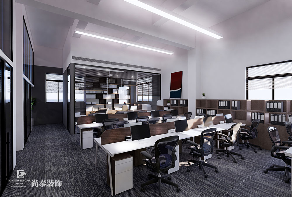 現(xiàn)代簡約辦公室裝修效果圖