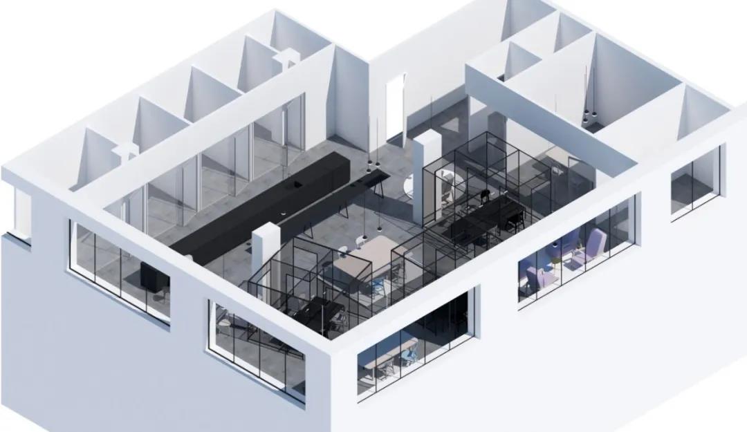 屏風辦公室裝修圖片