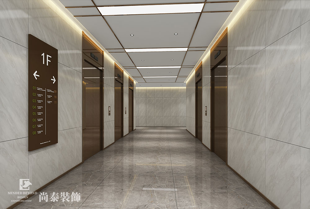 深圳寶安臣田研發(fā)大樓寫字樓大堂翻新裝修設(shè)計