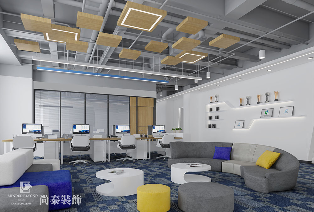 深圳寶安智匯創(chuàng)新中心科技公司辦公室裝修設(shè)計(jì)效果圖