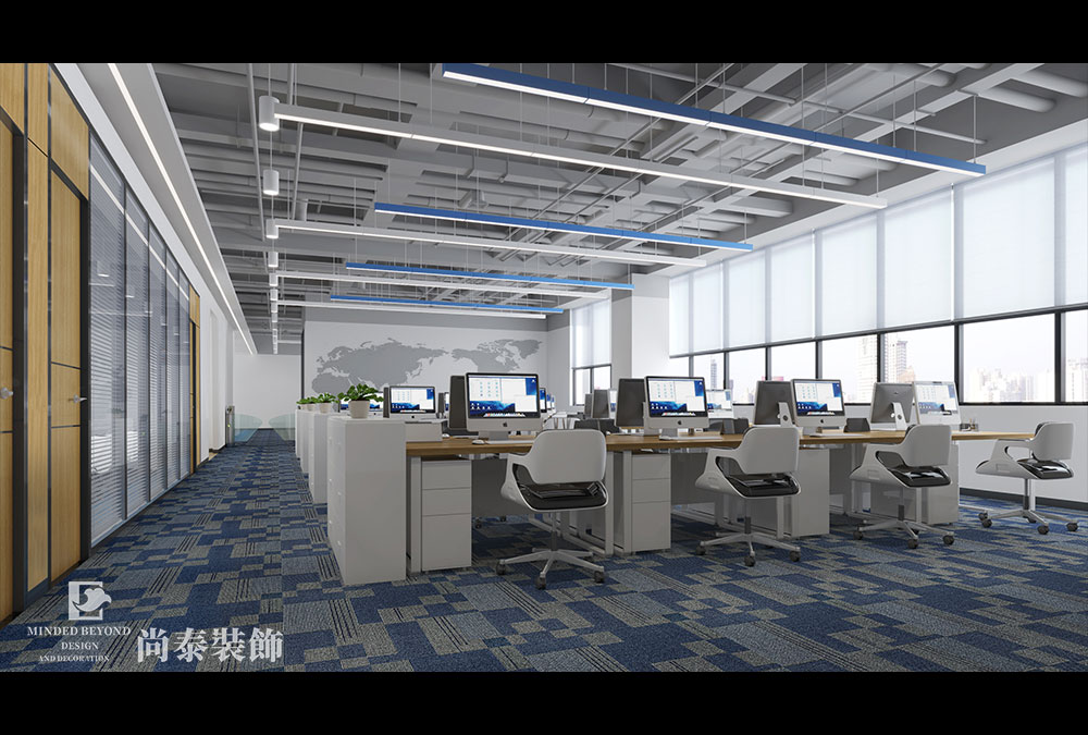 深圳寶安智匯創(chuàng)新中心科技公司辦公室裝修設(shè)計(jì)效果圖