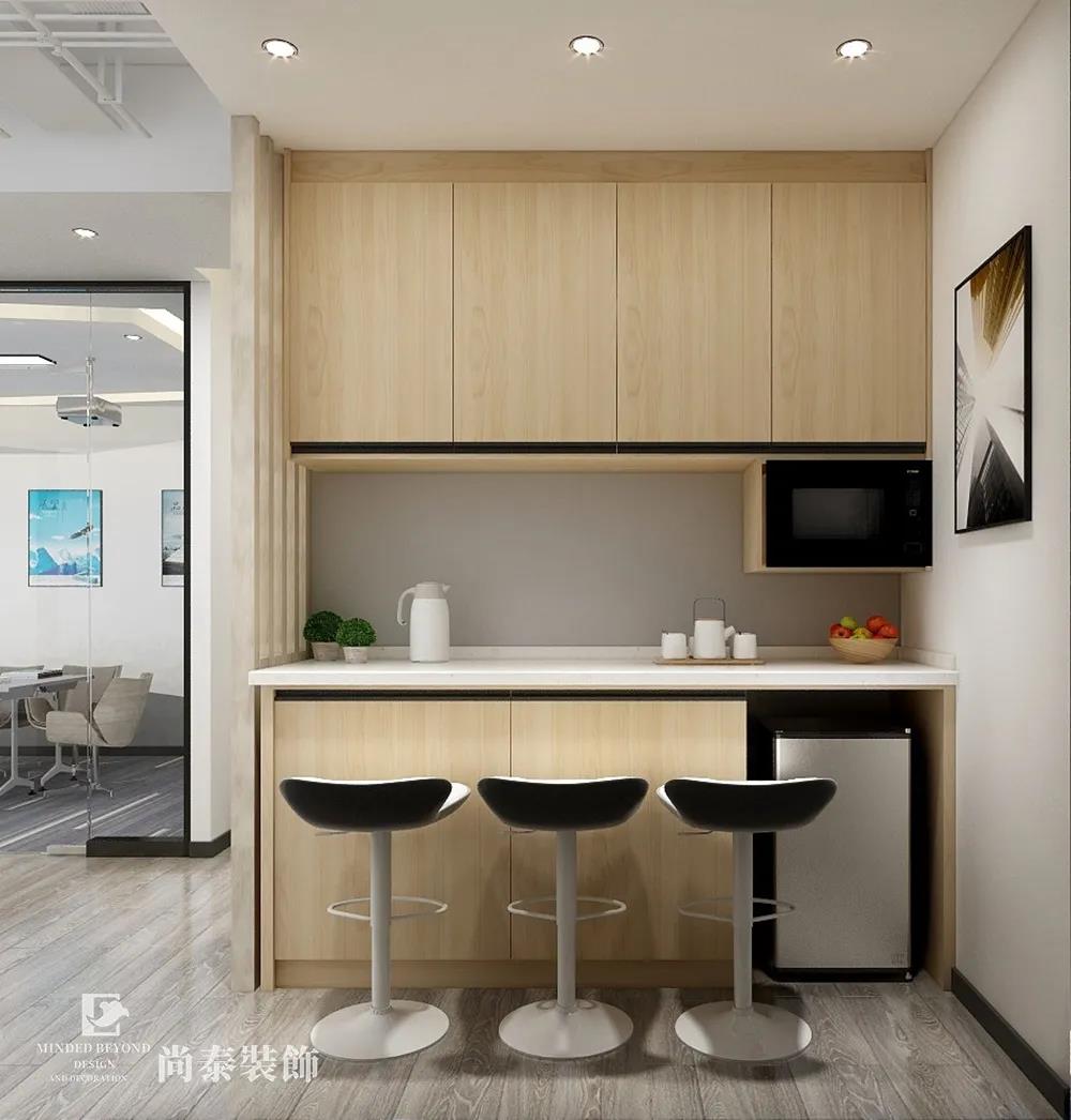 100平米科技公司辦公室茶水間設計