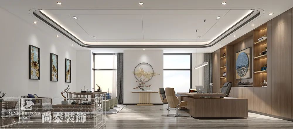 科技公司總經(jīng)理辦公室裝修效果圖