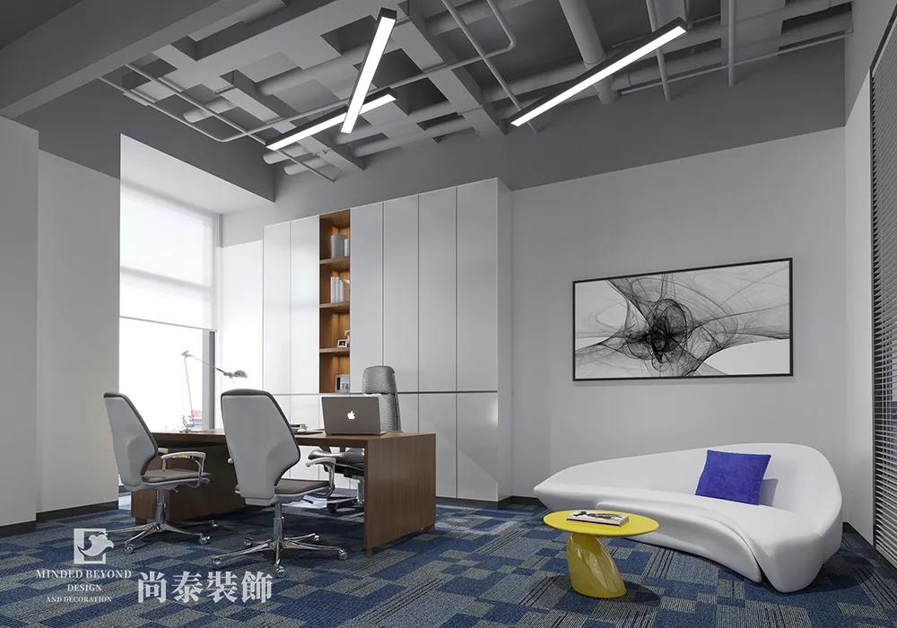 科技公司業(yè)務(wù)經(jīng)理辦公室裝修效果圖
