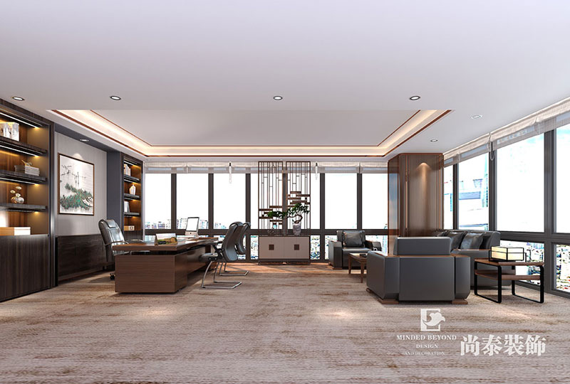 金融行業(yè)公司辦公室裝修設計效果圖