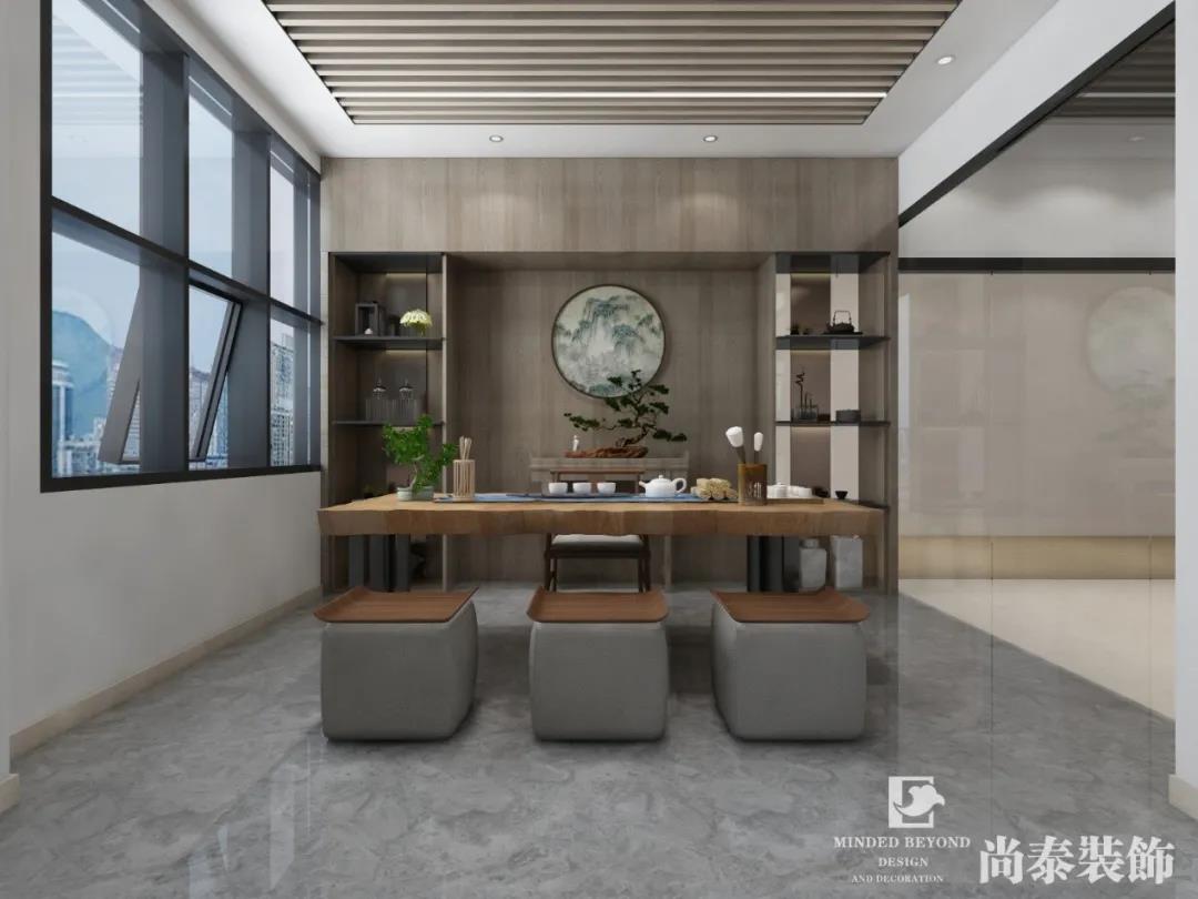 家政培訓(xùn)學(xué)校辦公室茶室設(shè)計(jì)效果圖