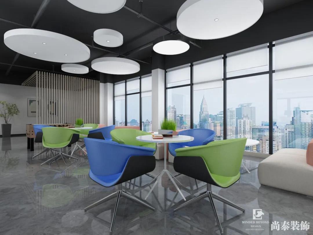 家政培訓(xùn)學(xué)校辦公室休閑區(qū)設(shè)計(jì)效果圖