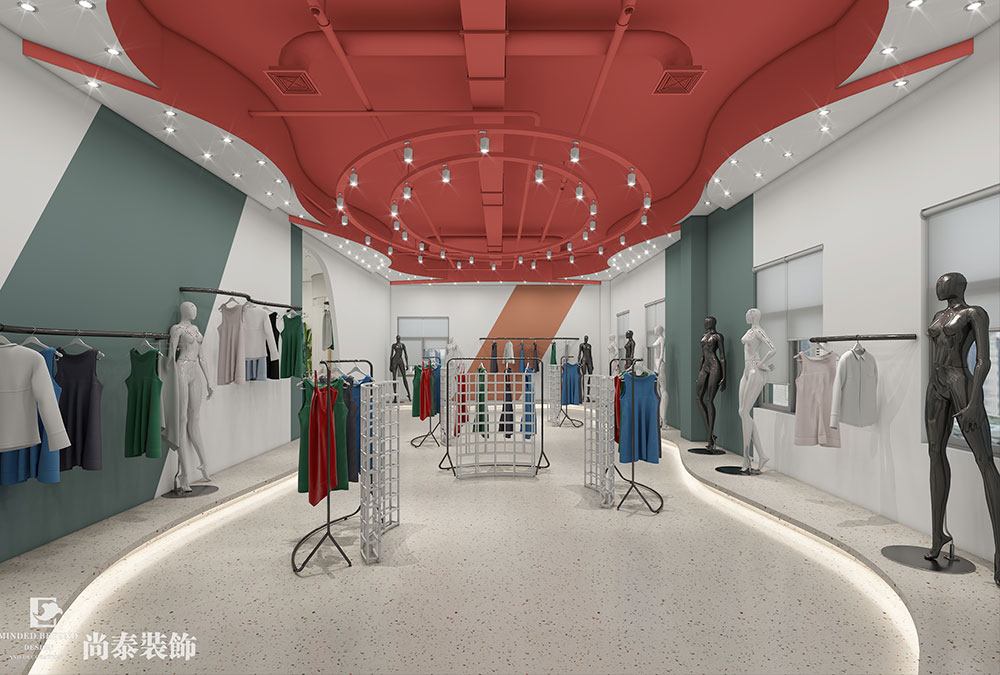 東莞市新園二路服裝貿(mào)易公司辦公及展廳裝修設(shè)計(jì)