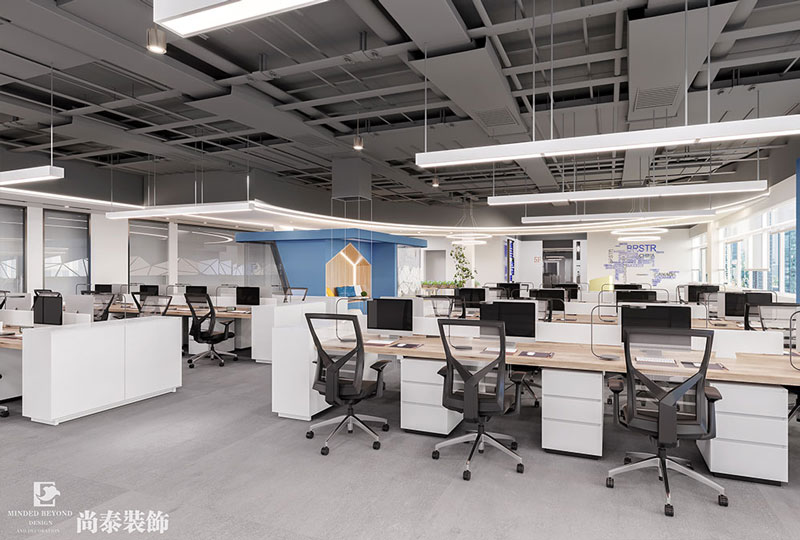 辦公室裝修卡位設計效果圖