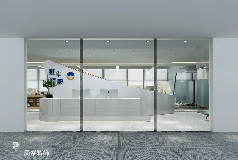 簡潔裝修辦公室效果圖