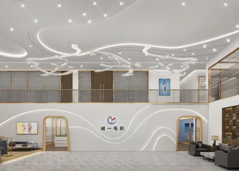 東莞市新園二路服裝貿(mào)易公司辦公及展廳裝修設(shè)計(jì)