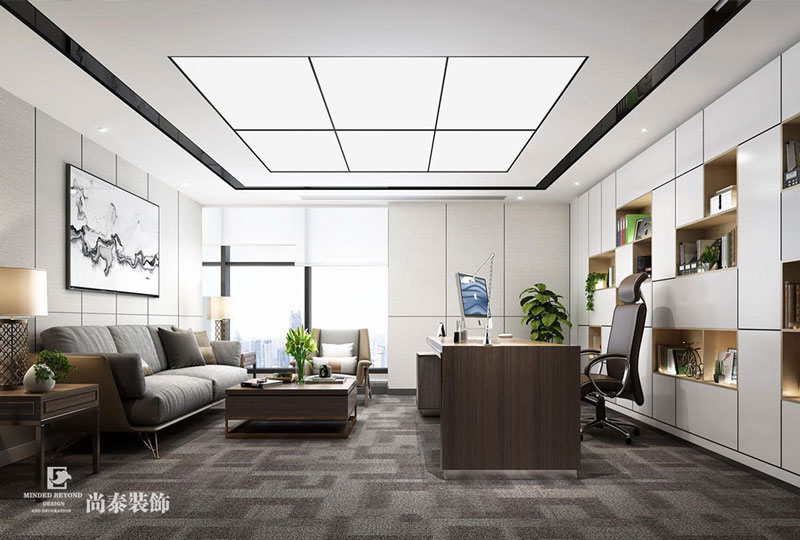 辦公室簡約裝修風(fēng)格效果圖