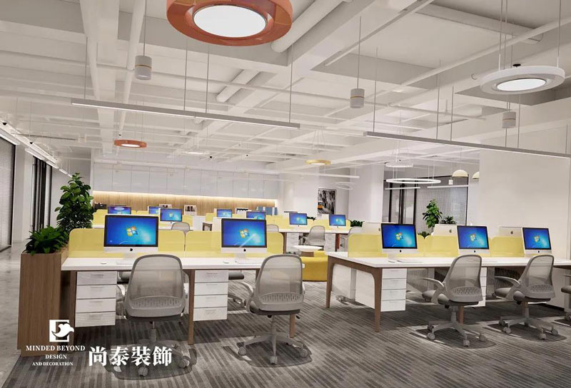 辦公裝飾燈光設計效果圖