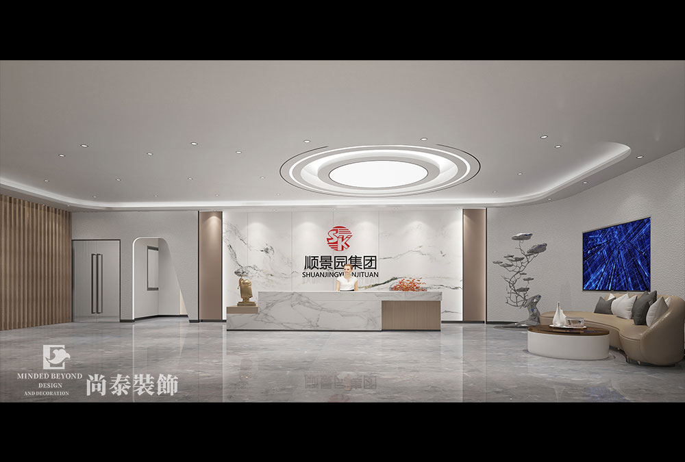 深圳龍華永達(dá)工業(yè)園精密公司辦公室設(shè)計(jì)效果圖
