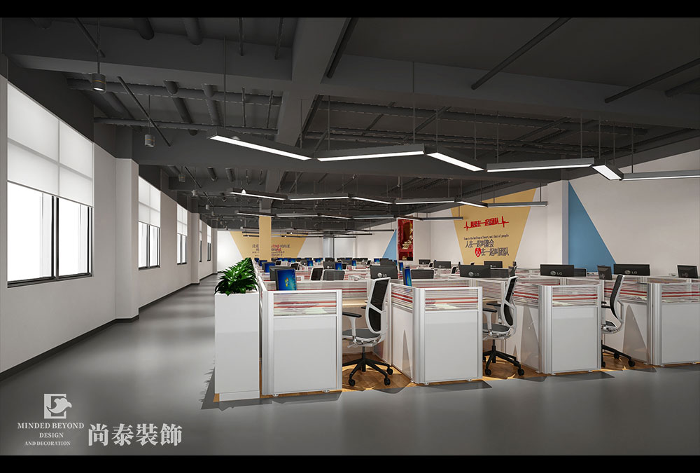 深圳龍華永達(dá)工業(yè)園精密公司辦公室設(shè)計(jì)效果圖