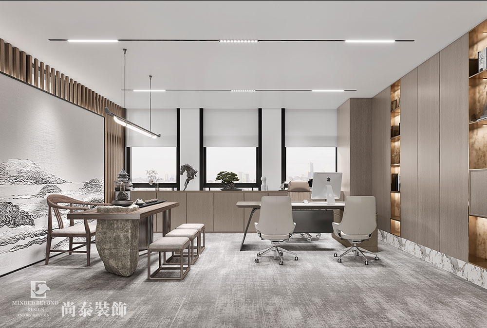 寫字樓裝修:深圳羅湖智豐大廈1700平米管理咨詢公司辦公室設(shè)計