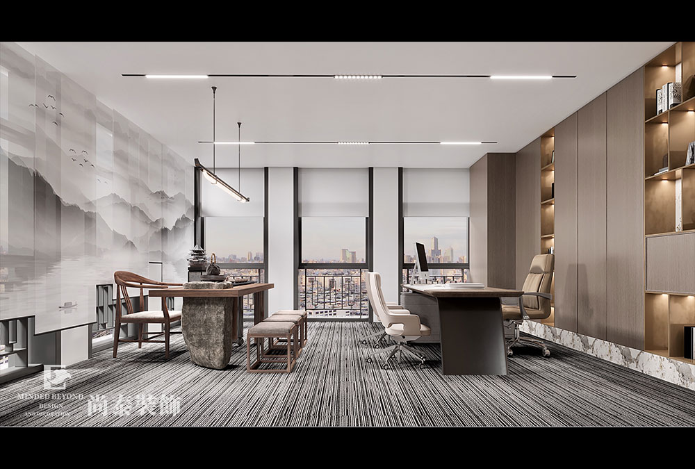 寫字樓裝修:深圳羅湖智豐大廈1700平米管理咨詢公司辦公室設(shè)計