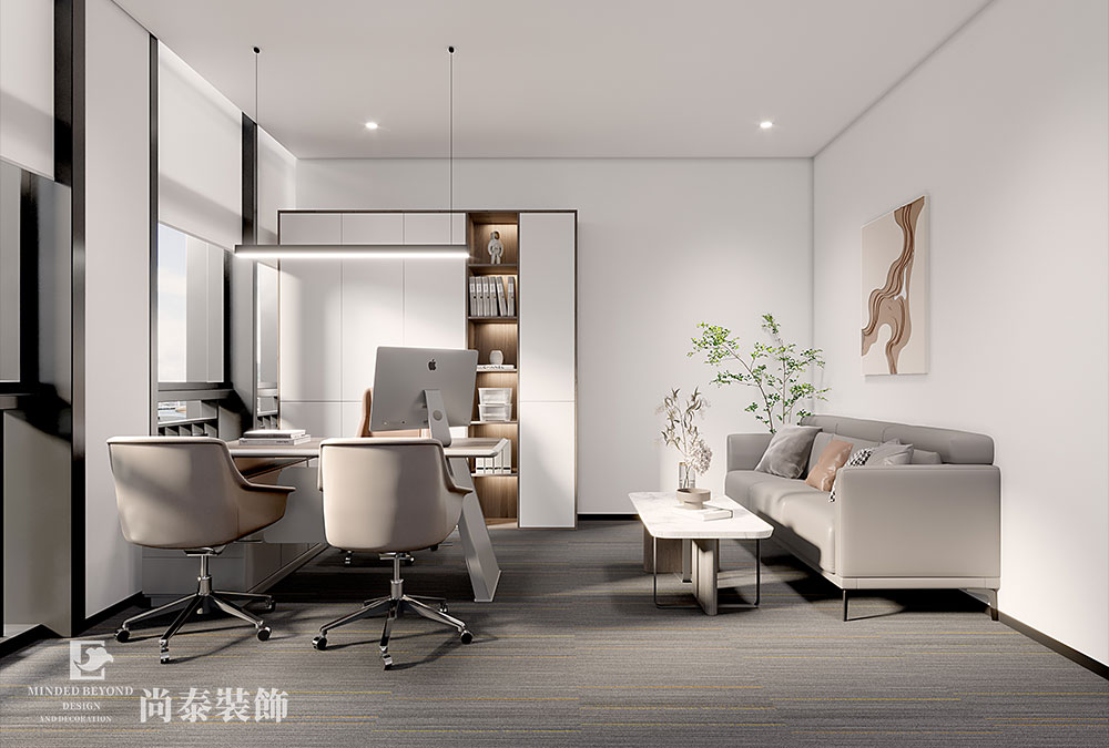 寫字樓裝修:深圳羅湖智豐大廈1700平米管理咨詢公司辦公室設(shè)計