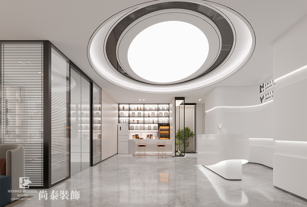 辦公樓裝修:600平米深圳智能穿戴科技公司辦公室設(shè)計(jì)裝修