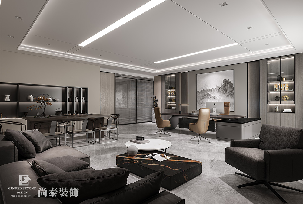 辦公樓裝修:600平米深圳智能穿戴科技公司辦公室設(shè)計(jì)裝修