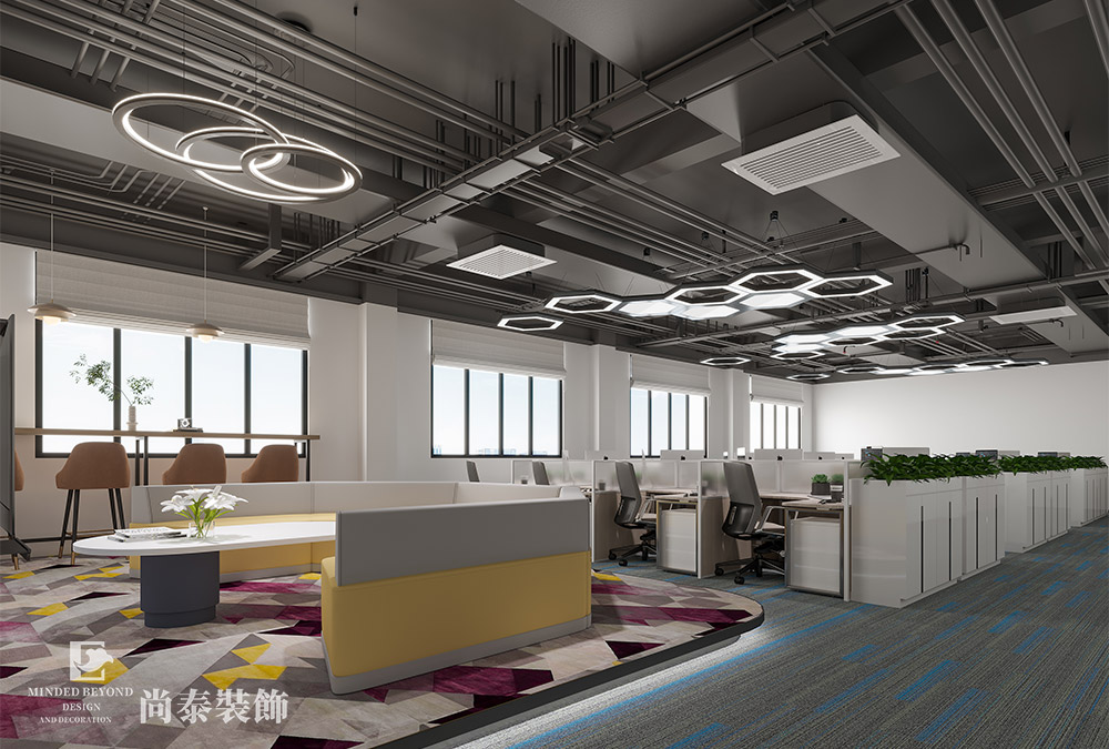 辦公樓裝修:600平米深圳智能穿戴科技公司辦公室設(shè)計(jì)裝修