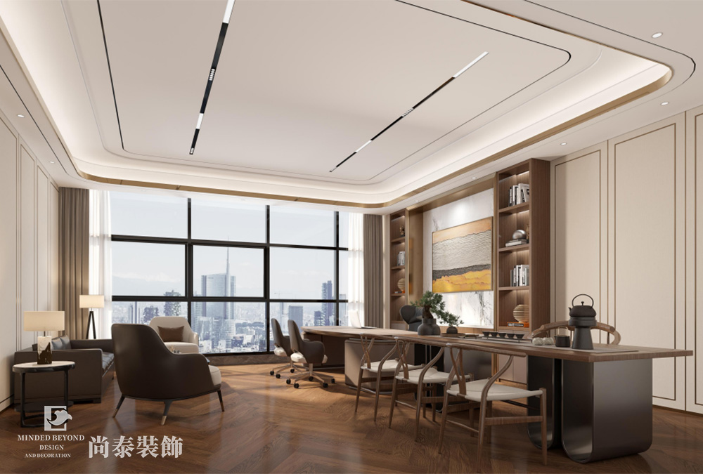 東莞鳳崗天安深創(chuàng)谷1400平米激光公司廠(chǎng)房辦公室設(shè)計(jì)裝修