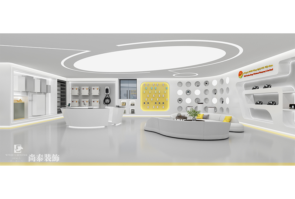 科技展廳設(shè)計(jì)：200平米現(xiàn)代科技風(fēng)展廳裝修設(shè)計(jì)案例