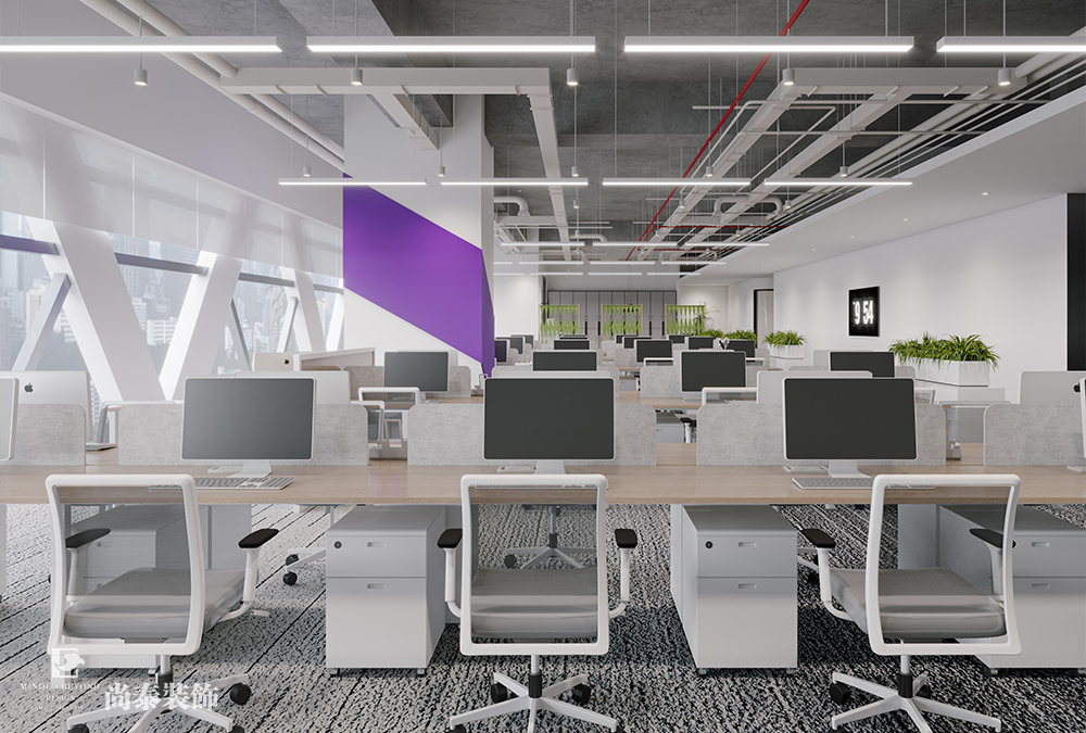 辦公室裝修設(shè)計(jì):1200平米智能科技公司深圳寫(xiě)字樓辦公室裝修設(shè)計(jì)案例