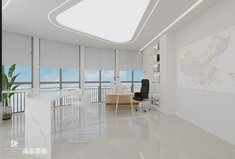 辦公室設(shè)計(jì)：深圳汽車用品公司萬融大廈700平米辦公室裝修設(shè)計(jì)案例