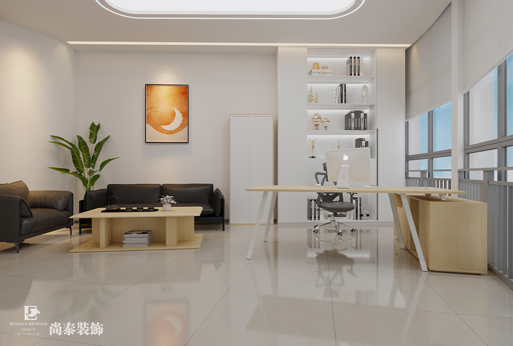 辦公室設(shè)計(jì)：深圳汽車用品公司萬融大廈700平米辦公室裝修設(shè)計(jì)案例