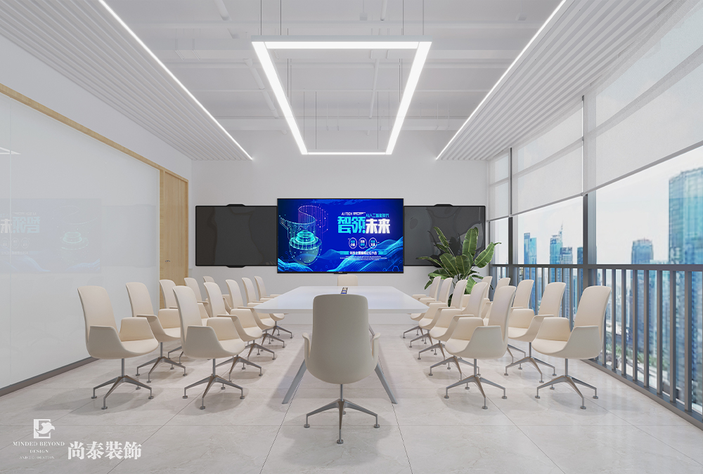 辦公室設(shè)計(jì)：深圳汽車用品公司萬融大廈700平米辦公室裝修設(shè)計(jì)案例