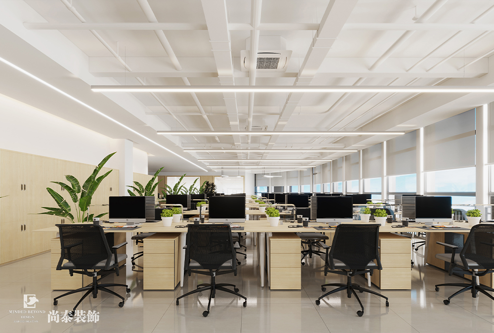 辦公室設(shè)計(jì)：深圳汽車用品公司萬融大廈700平米辦公室裝修設(shè)計(jì)案例
