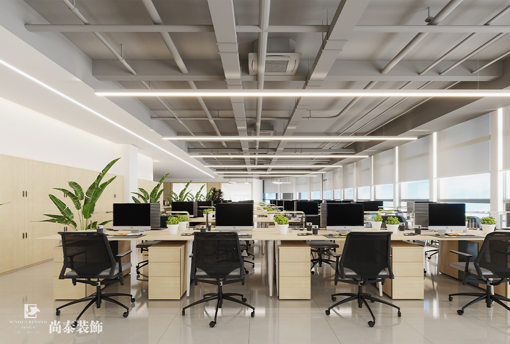 辦公室設(shè)計(jì)：深圳汽車用品公司萬融大廈700平米辦公室裝修設(shè)計(jì)案例