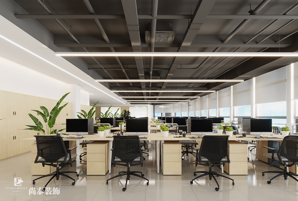 辦公室設(shè)計(jì)：深圳汽車用品公司萬融大廈700平米辦公室裝修設(shè)計(jì)案例